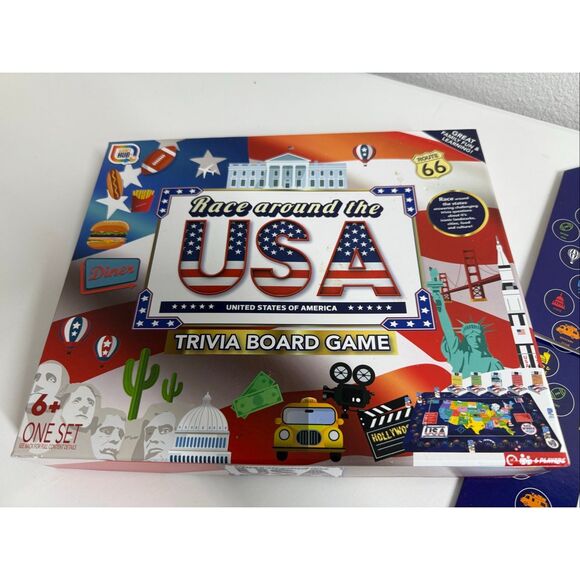 Race Across America Trivia Board Game, GamesHub 2022, New In Box - Picture 3 of 11